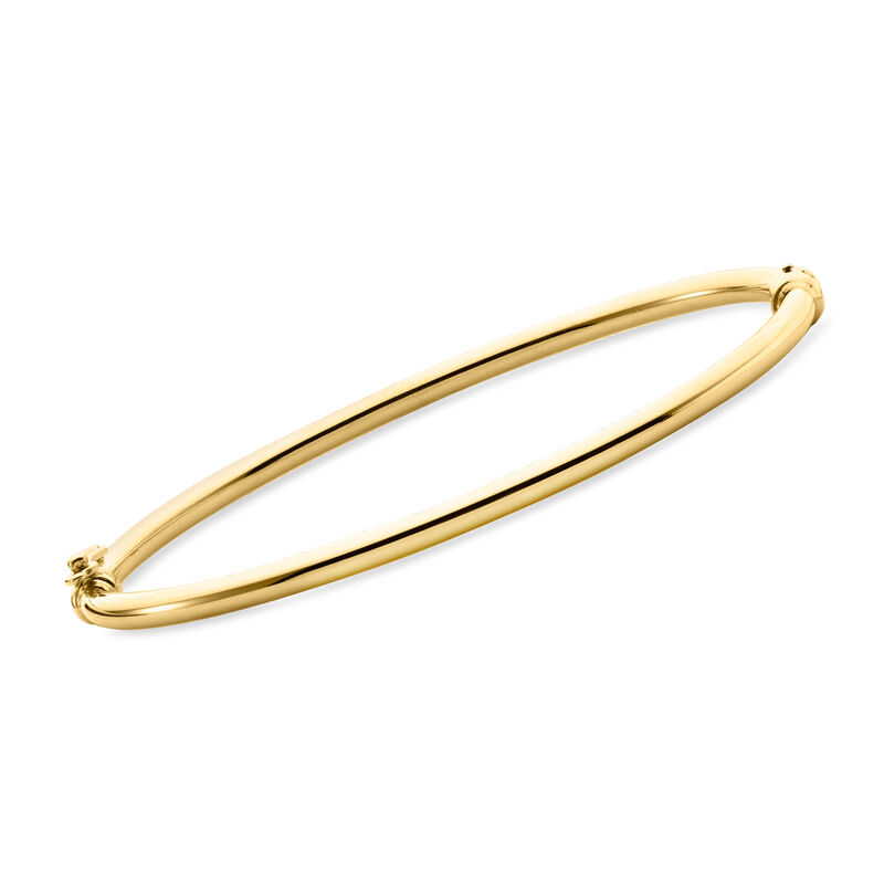 Italian 10kt Yellow Gold Polished Bangle Bracelet image number 0