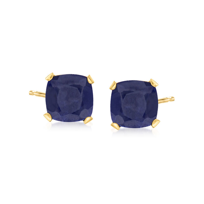 5.50 ct. t.w. Sapphire Martini Stud Earrings in 14kt Yellow Gold image number 0