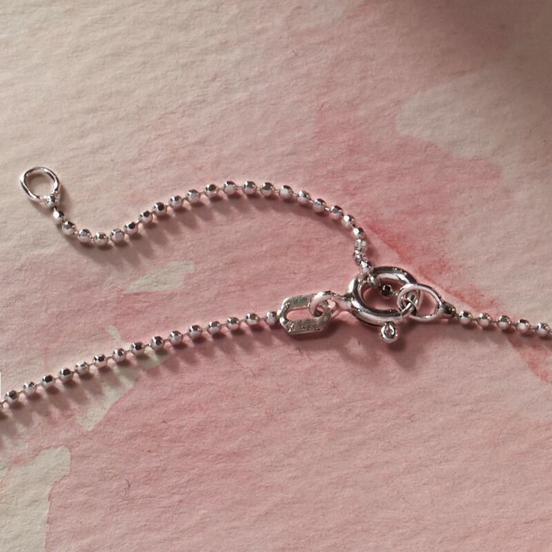 Sterling Silver Starfish Pendant Necklace image number 4