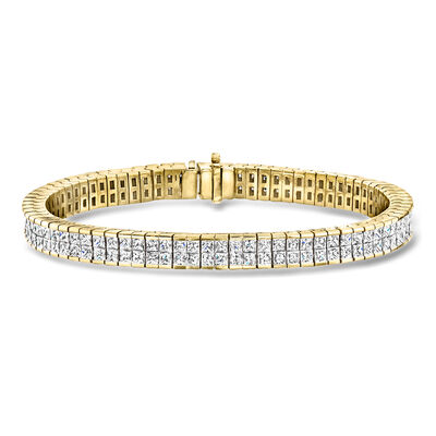 C. 1990 Vintage 11.00 ct. t.w. Diamond Bracelet in 18kt Yellow Gold