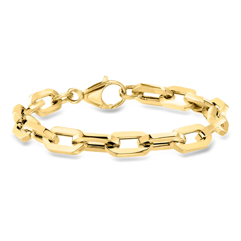 Italian 14kt Yellow Gold Large Cable-Link Bracelet image number 0