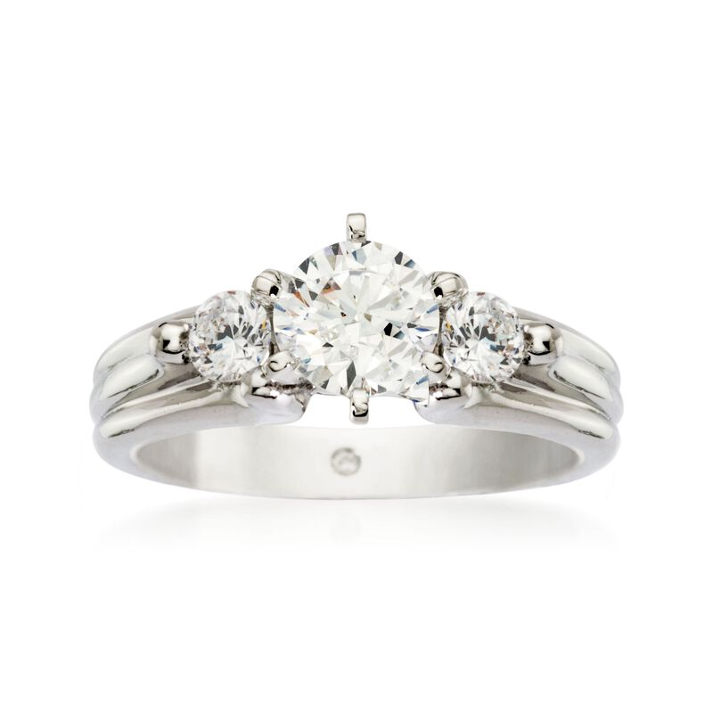 Gabriel Designs .30 ct. t.w. Diamond Engagement Ring Setting in 14kt White Gold image number 0