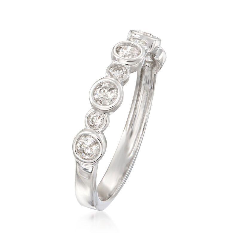 .50 ct. t.w. Bezel-Set Diamond Ring in 14kt White Gold image number 2