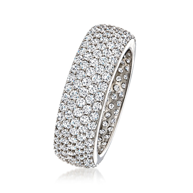 3.25 ct. t.w. CZ Eternity Band in Sterling Silver image number 2
