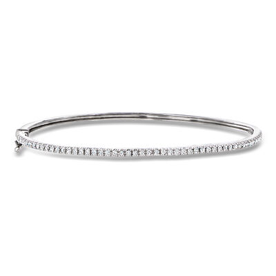 .50 ct. t.w. Diamond Bangle Bracelet in Sterling Silver