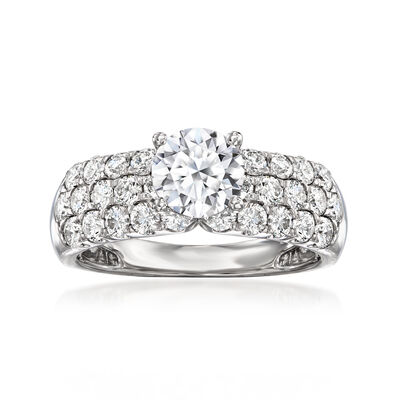 2.00 ct. t.w. Lab-Grown Diamond Ring in 14kt White Gold