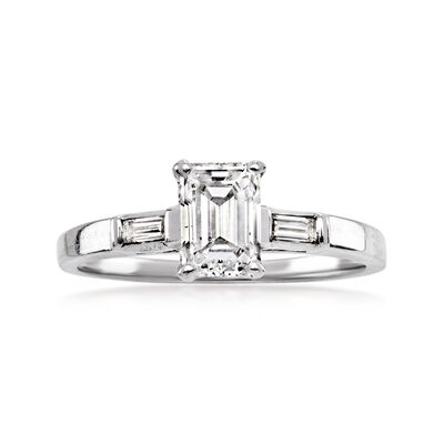 C. 1980 Vintage .75 ct. t.w. Diamond Ring in 14kt White Gold