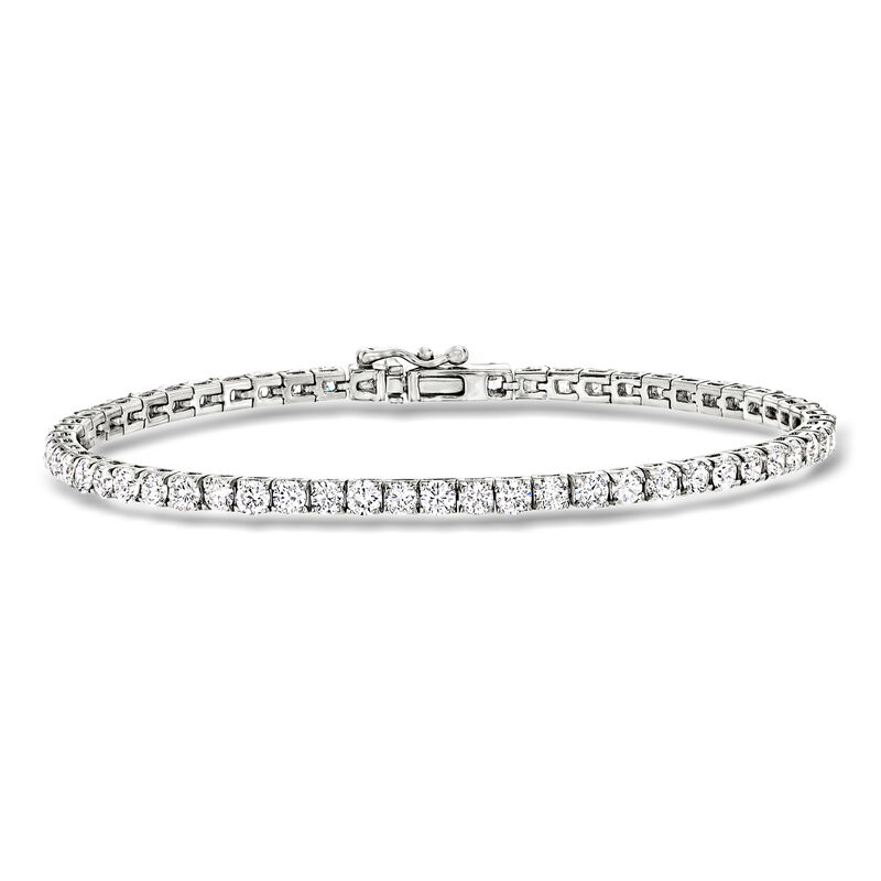 5.00 ct. t.w. Lab-Grown Diamond Tennis Bracelet in 14kt White Gold. 7" image number 0