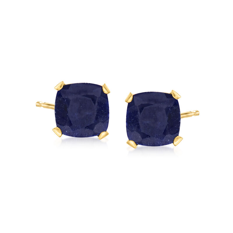 5.50 ct. t.w. Sapphire Martini Stud Earrings in 14kt Yellow Gold image number 0