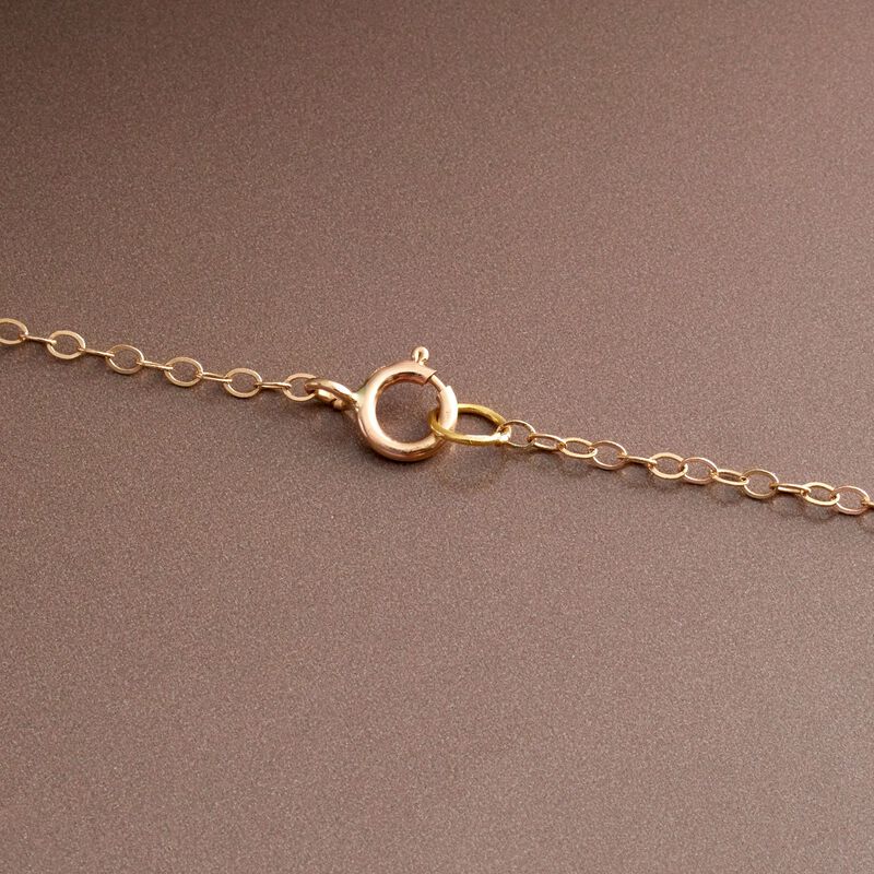 9-9.5mm Cultured Pearl Station Necklace in 14kt Yellow Gold image number 4