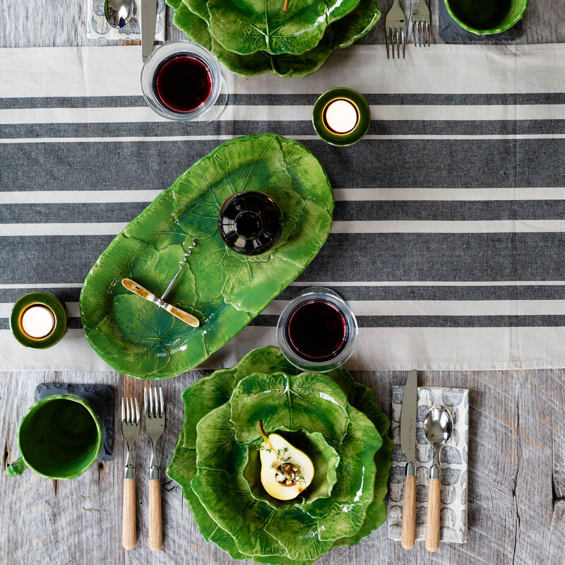 Vietri "Foglia" Green Dinnerware from Italy image number 15