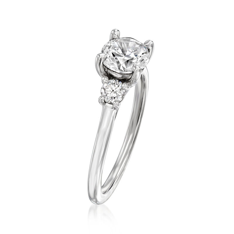 Gabriel Designs .30 ct. t.w. Diamond Engagement Ring Setting in 14kt White Gold image number 2