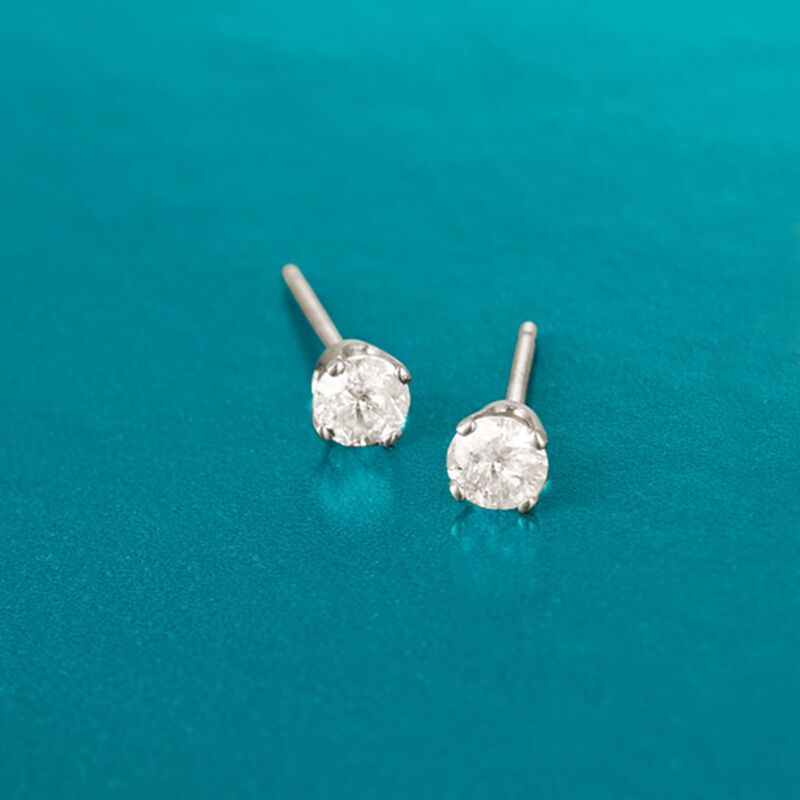 .25 ct. t.w. Diamond Stud Earrings in 14kt White Gold image number 2