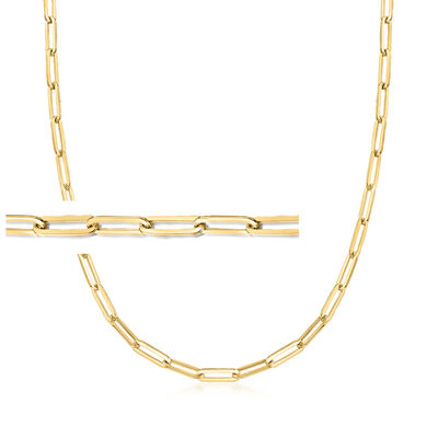Charles Garnier 18kt Gold Over Sterling Paper Clip Link Necklace