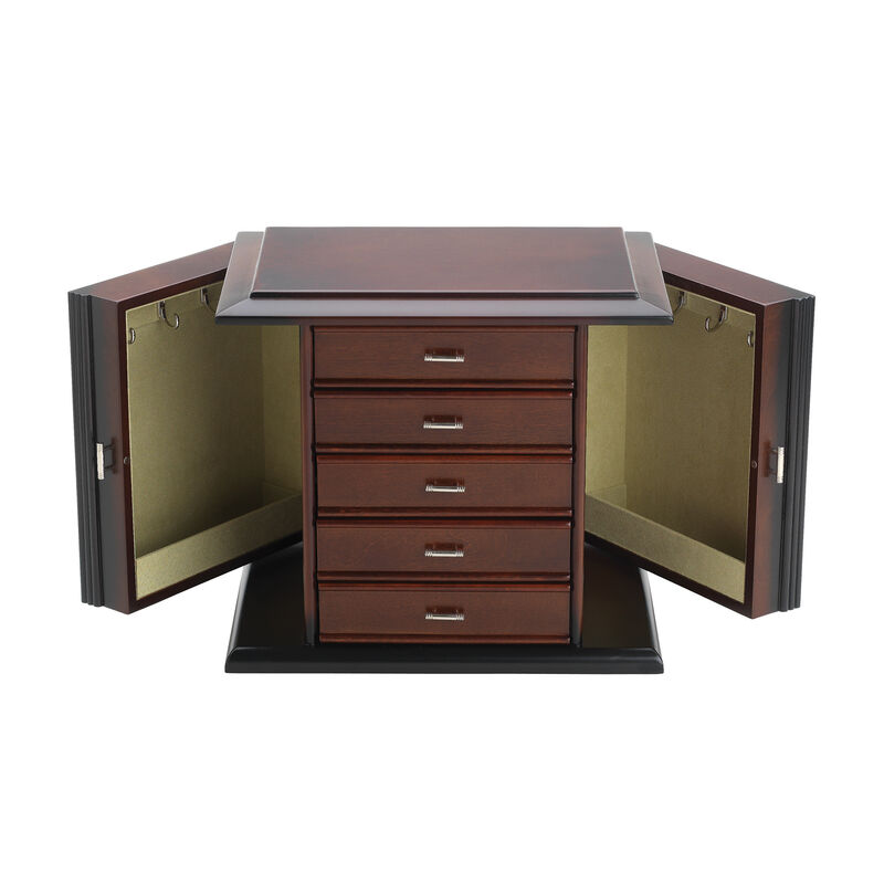 Reed & Barton "Diva" Dark Mahogany Jewelry Box image number 1