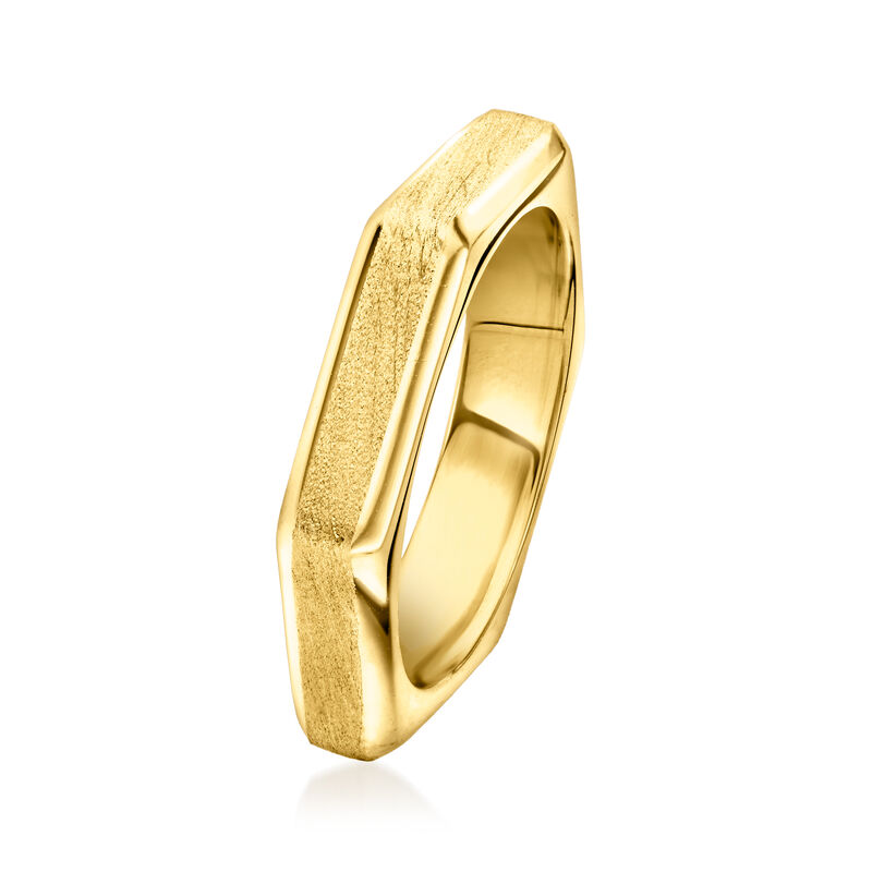 18kt Gold Vermeil Geometric Ring image number 2