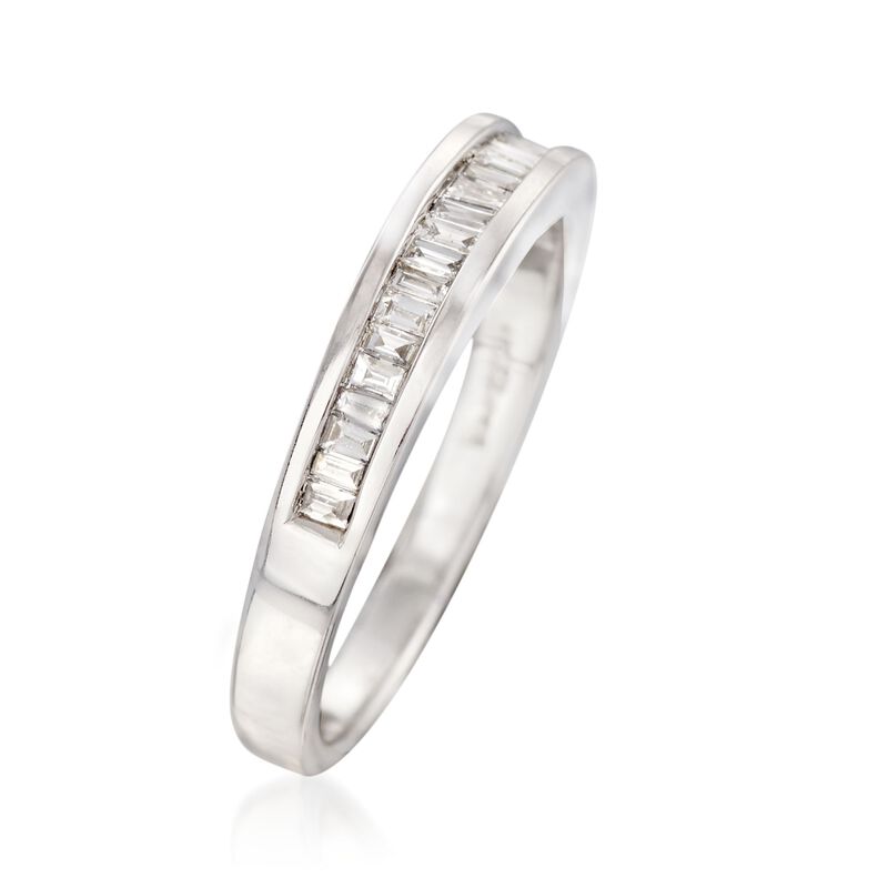 .23 ct. t.w. Baguette Diamond Ring in 14kt White Gold image number 1