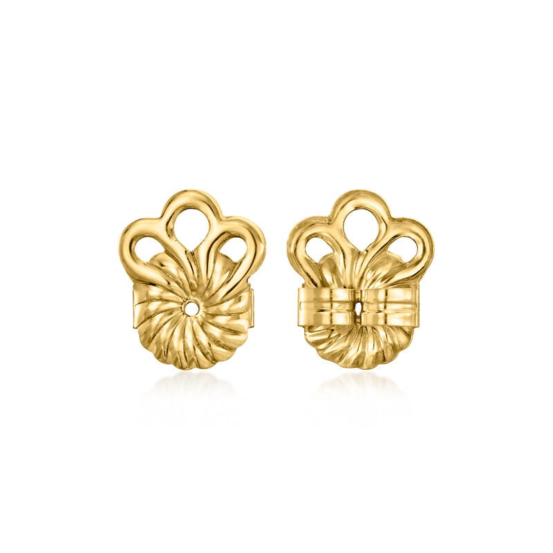 8mm 14kt Yellow Gold Stabilizing Earring Backings  image number 1