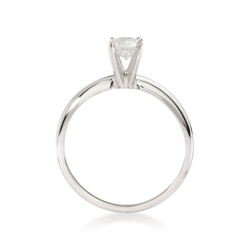 .50 Carat Diamond Solitaire Ring in 14kt White Gold image number 3