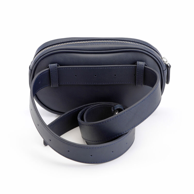 Royce Blue Leather Belt Bag image number 3