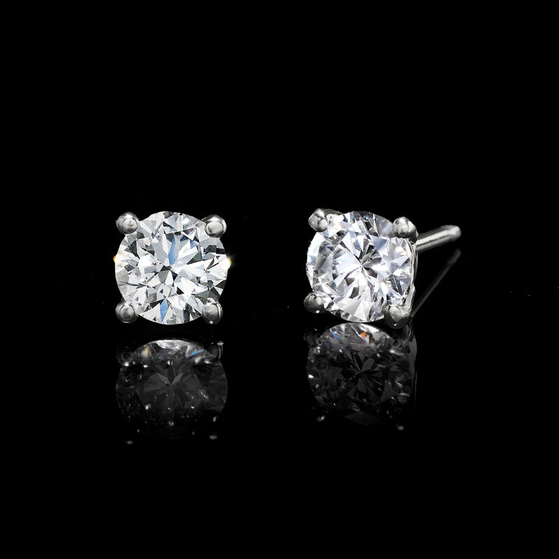 .50 ct. t.w. Lab-Grown Diamond Stud Earrings in 14kt White Gold  image number 1