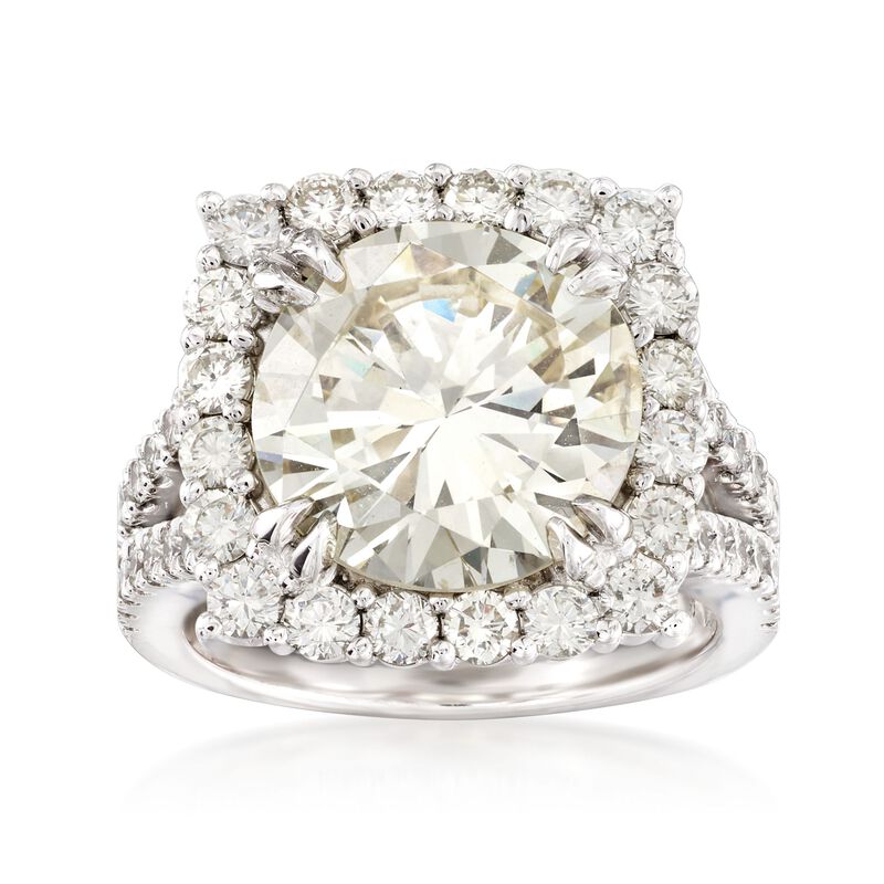 Majestic Collection 8.46 ct. t.w. Diamond Halo Ring in 18kt White Gold image number 0