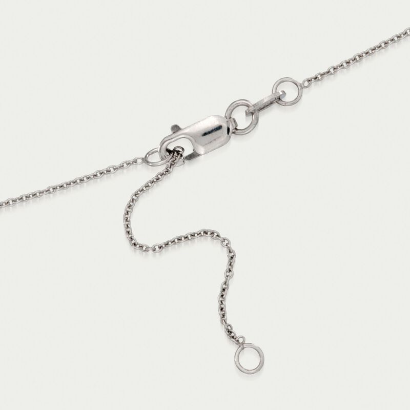 Roberto Coin "Tiny Treasures" .26 ct. t.w. Crown Diamond Necklace in 18kt White Gold image number 1