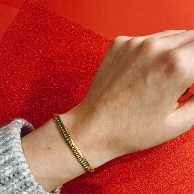 Italian 14kt Yellow Gold Cuban-Link Bracelet