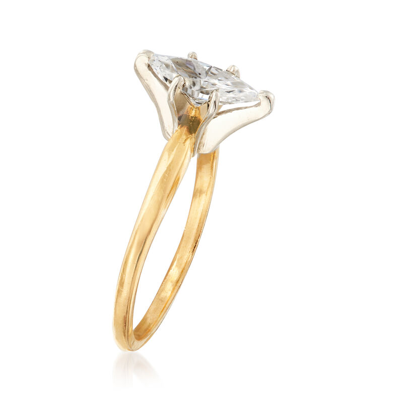 .74 Carat Diamond Solitaire Engagement Ring in 14kt Yellow Gold image number 2