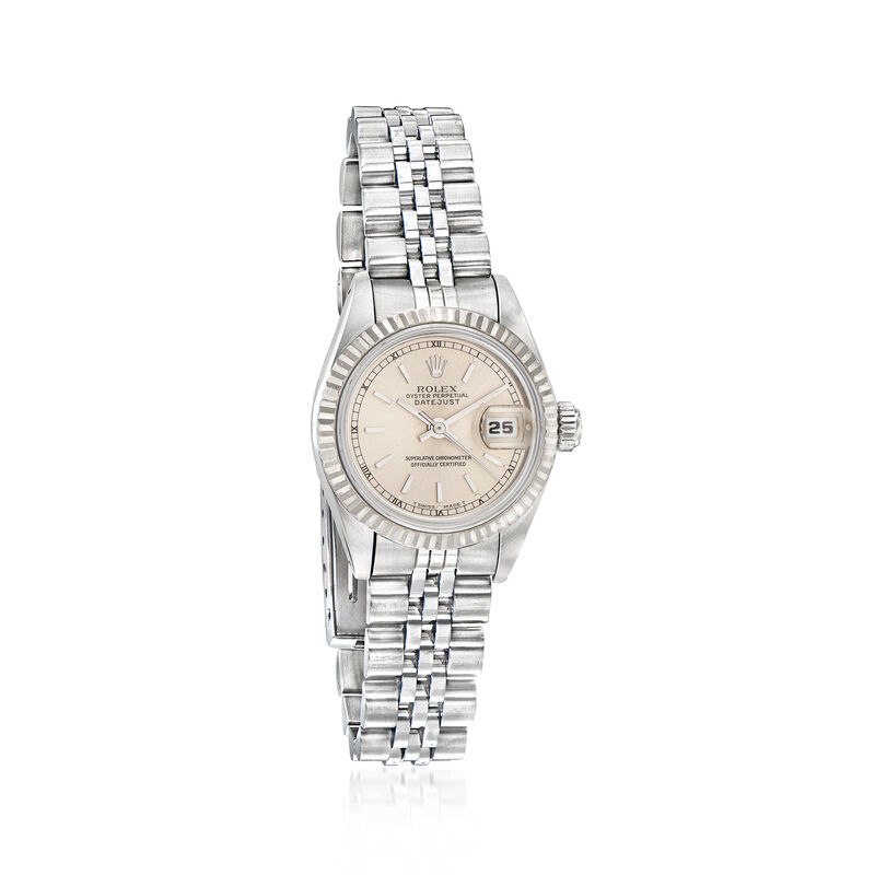Pre-Owned Rolex Datejust Women's 26mm Automatic Stainless Steel and 18kt White Gold Watch  image number 0