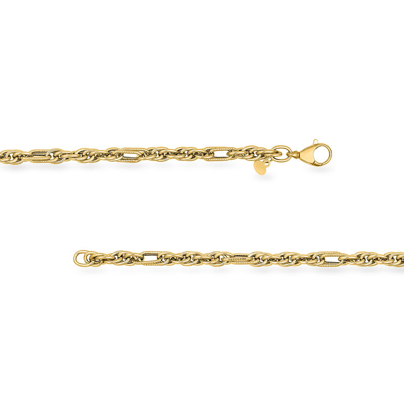 Italian 14kt Yellow Gold Twisted-Link Bracelet. 7.5&quot; image number 1