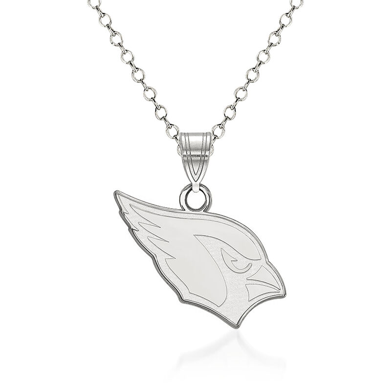 Sterling Silver NFL Arizona Cardinals Pendant Necklace. 18" image number 0