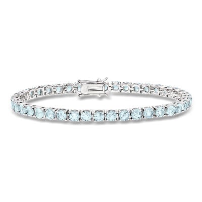 9.00 ct. t.w. Sky Blue Topaz Tennis Bracelet in Sterling Silver
