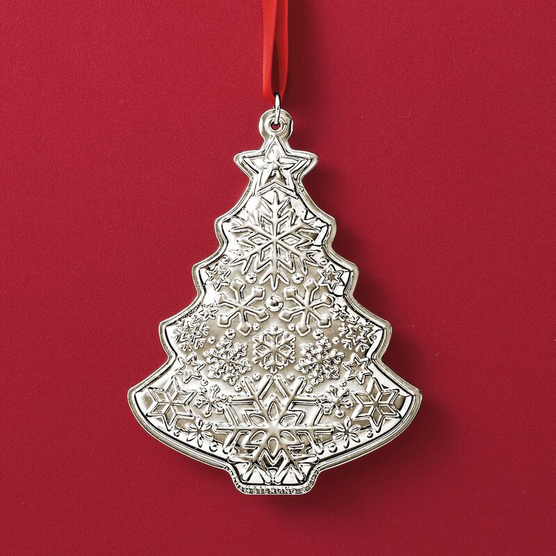 Gorham 2018 Annual Sterling Silver Christmas Tree Ornament image number 0
