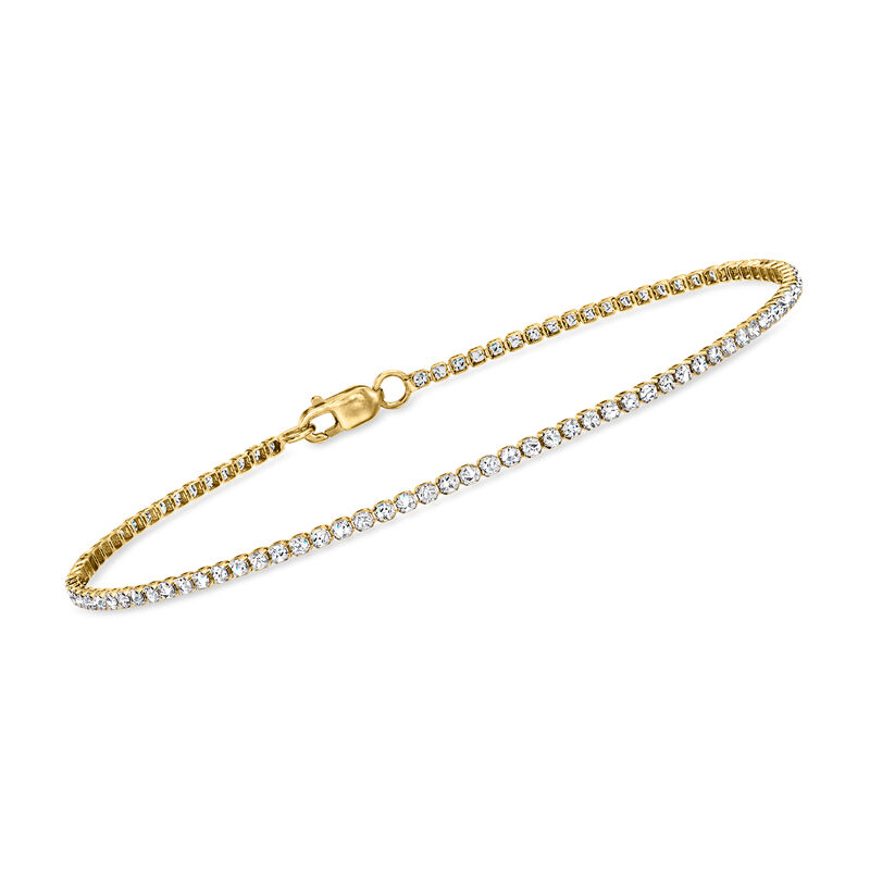 1.00 ct. t.w. Diamond Tennis Bracelet in 14kt Yellow Gold image number 0