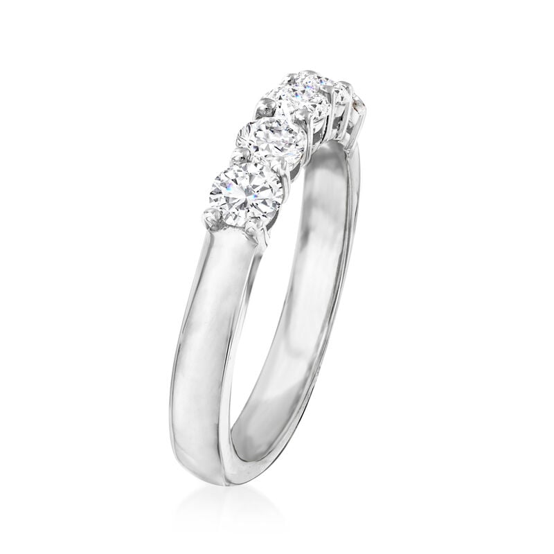 1.00 ct. t.w. Diamond Five-Stone Ring in 14kt White Gold image number 2