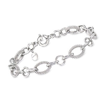 Gabriel Designs Sterling Silver Oval-Link Bracelet