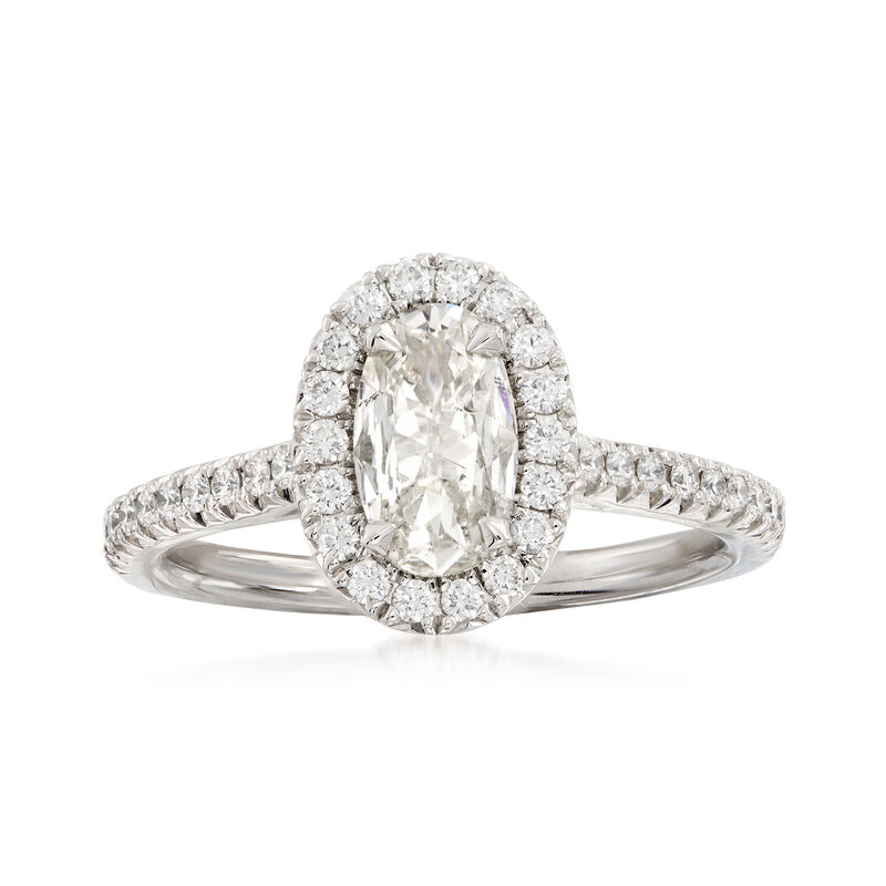 Henri Daussi 1.04 ct. t.w. Diamond Engagement Ring in 18kt White Gold image number 0