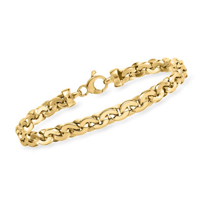 Italian 14kt Yellow Gold Cable-Link Bracelet