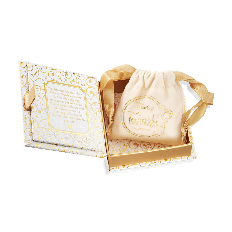 Child's Disney 4-4.5mm Cultured Pearl Shell Pendant Necklace in 14kt Yellow Gold. 13.5&quot; image number 2