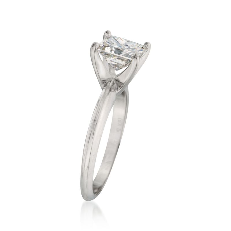 1.50 Carat Certified Diamond Solitaire Engagement Ring in 18kt White Gold image number 1