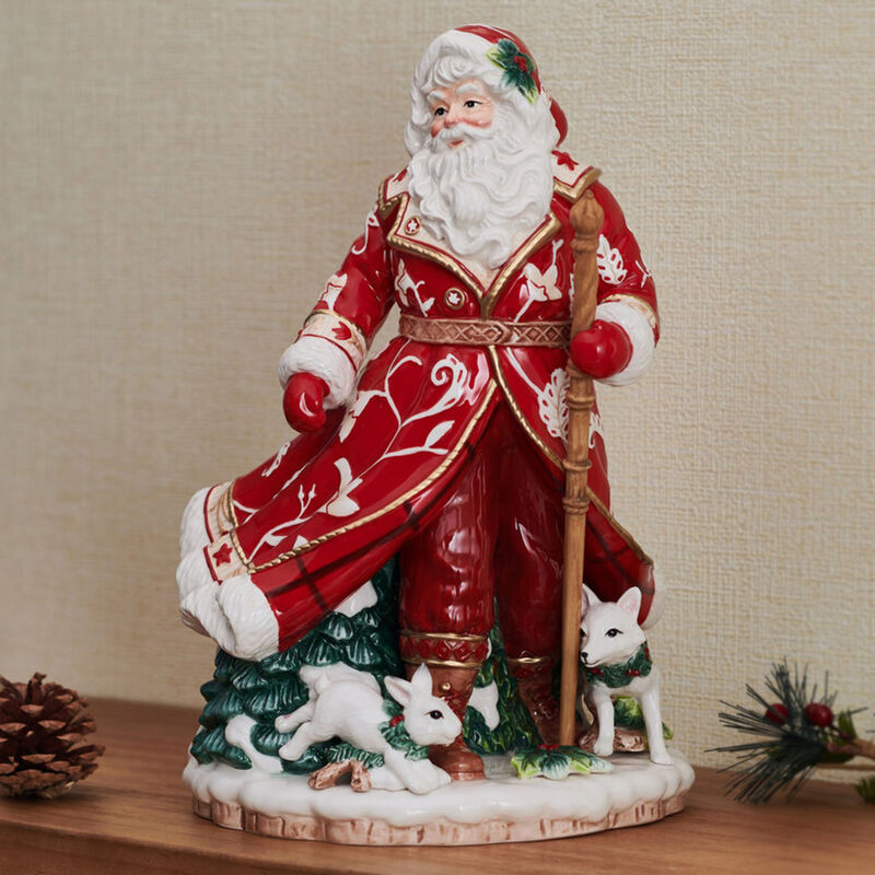 Fitz and Floyd Town and Country Santa Earthenware Figurine image number 4