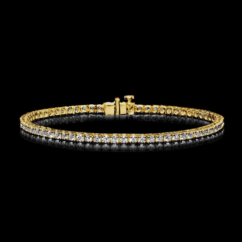 3.00 ct. t.w. Lab-Grown Diamond Tennis Bracelet in 18kt Gold Over Sterling image number 2