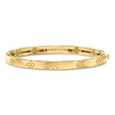 Roberto Coin "Love in Verona" 18kt Yellow Gold Bangle Bracelet