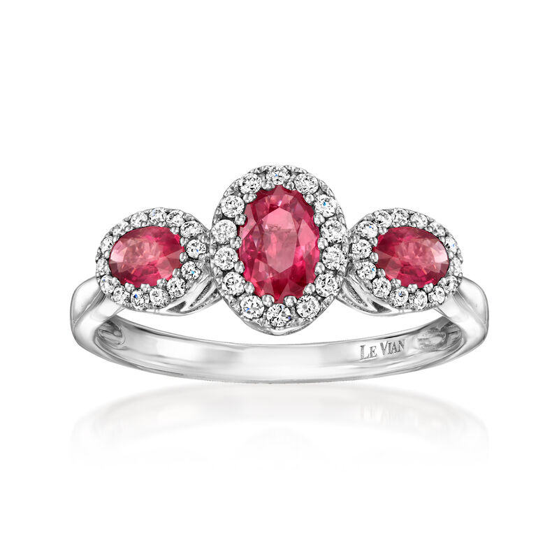 Le Vian .70 ct. t.w. Passion Ruby Ring with .20 ct. t.w. Vanilla Diamonds in 14kt Vanilla Gold. Size 7 image number 0