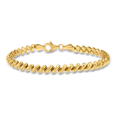 Italian 18kt Gold Over Sterling San Marco Bracelet
