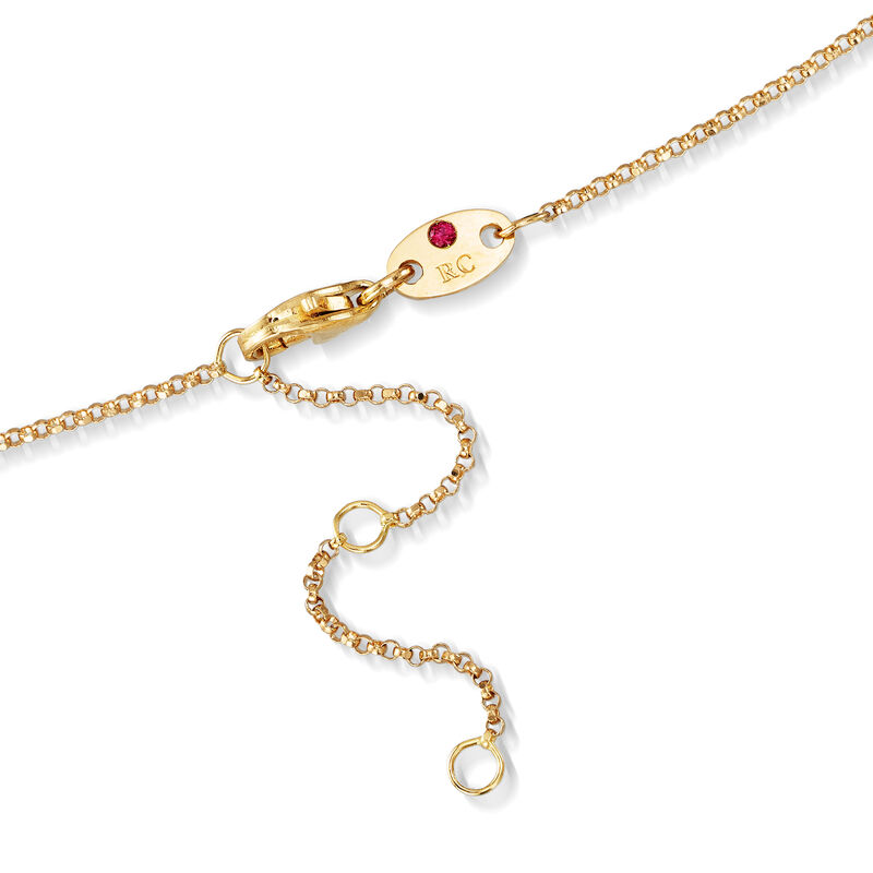 Roberto Coin &quot;Barocco&quot; .12 ct. t.w. Diamond Heart Pendant Necklace in 18kt Yellow Gold image number 2