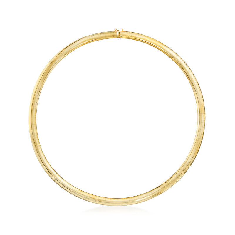C. 1980 Vintage 6mm 14kt Yellow Gold Omega Necklace image number 0