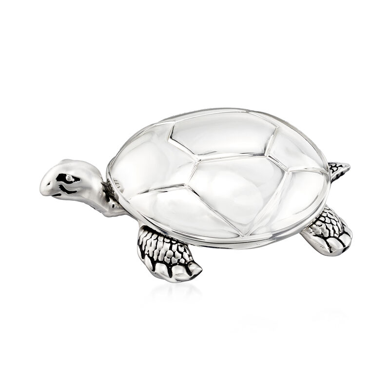 Reed & Barton Silver Plate Tortoise Music Box image number 0