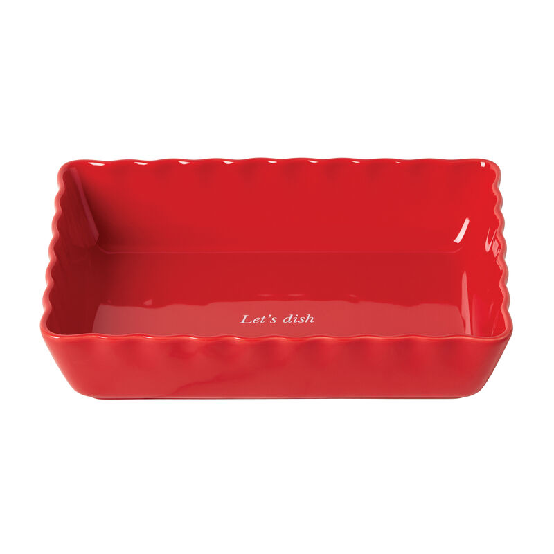 Kate Spade New York "Let's Dish" Rectangular Baking Dish image number 0